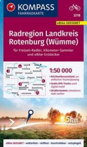 KOMPASS Fahrradkarte 3218 Radregion Landkreis Rotenburg (Wümme) 1:50.000  9783990447963
