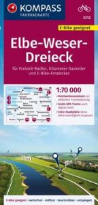 KOMPASS Fahrradkarte 3313 Elbe-Weser-Dreieck 1:70.000  9783991219606