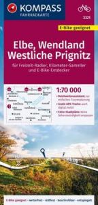 KOMPASS Fahrradkarte 3321 Elbe, Wendland, Westliche Prignitz 1:70.000  9783991540045