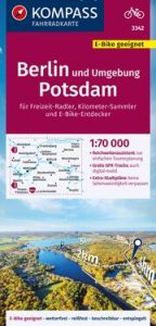 KOMPASS Fahrradkarte 3342 Berlin und Umgebung, Potsdam 1:70.000  9783991219842