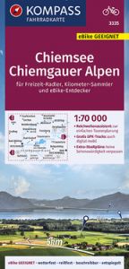KOMPASS Fahrradkarte Chiemsee, Chiemgauer Alpen 1:70.000, FK 3335  9783990449516