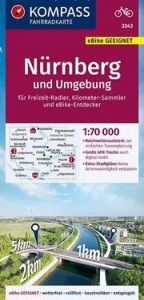 KOMPASS Fahrradkarte Nürnberg und Umgebung 1:70.000, FK 3343  9783990448007