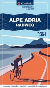 KOMPASS Fahrrad-Tourenkarte Alpe Adria Radweg 1:50.000  9783991540410