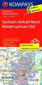 KOMPASS Großraum-Radtourenkarte 3705 Sachsen-Anhalt Nord - Niedersachsen Ost 1:125.000  9783990442098
