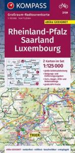 KOMPASS Großraum-Radtourenkarte 3709 Rheinland-Pfalz - Saarland - Luxembourg 1:125.000  9783991210184