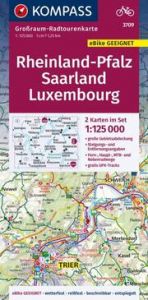 KOMPASS Großraum-Radtourenkarte 3709 Rheinland-Pfalz, Saarland, Luxembourg 1:125.000  9783991219422