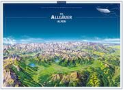 KOMPASS Panorama-Poster Die Allgäuer Alpen  9783990447918