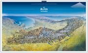 KOMPASS Panorama-Poster Die Alpen von Norden  9783990447956