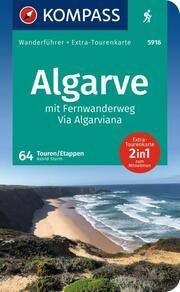 KOMPASS Wanderführer Algarve mit Fernwanderweg Via Algarviana, 64 Touren/Etappen mit Extra-Tourenkarte Sturm, Astrid 9783991217763