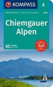 KOMPASS Wanderführer Chiemgauer Alpen, 65 Touren mit Extra-Tourenkarte Theil, Walter 9783991218142