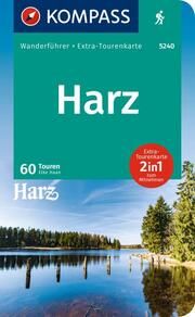 KOMPASS Wanderführer Harz, 60 Touren mit Extra-Tourenkarte Aigner, Lisa 9783991218456