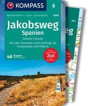 KOMPASS Wanderführer Jakobsweg Spanien, Camino Francés. Von den Pyrenäen nach Santiago de Compostela und Fisterra, 60 Etappen mit Extra-Tourenkarte Schwänz, Robert 9783991217336