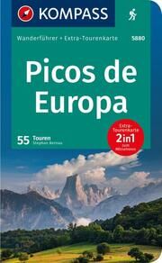 KOMPASS Wanderführer Picos de Europa, 55 Touren mit Extra-Tourenkarte Bernau, Stephan 9783991216827