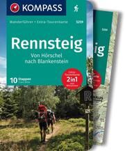 KOMPASS Wanderführer Rennsteig, 10 Etappen mit Extra-Tourenkarte Wille, Franz 9783991215455