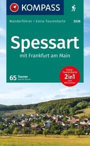 KOMPASS Wanderführer Spessart, 65 Touren mit Extra-Tourenkarte  9783991214465