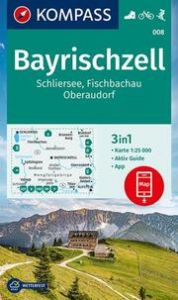 KOMPASS Wanderkarte 008 Bayrischzell, Schliersee, Fischbachau, Oberaudorf 1:25.000  9783991212188
