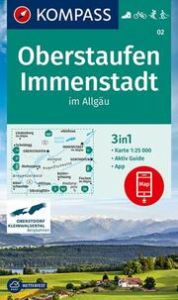 KOMPASS Wanderkarte 02 Oberstaufen, Immenstadt im Allgäu 1:25.000  9783990443347