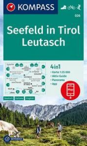 KOMPASS Wanderkarte 026 Seefeld in Tirol, Leutasch 1:25.000  9783990445501