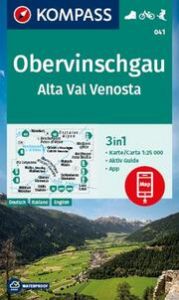 KOMPASS Wanderkarte 041 Obervinschgau, Alta Val Venosta 1:25.000  9783991211167