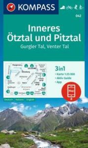 KOMPASS Wanderkarte 042 Inneres Ötztal und Pitztal, Gurgler Tal, Venter Tal 1:25.000  9783991218777