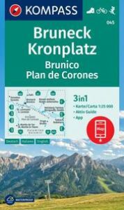 KOMPASS Wanderkarte 045 Bruneck, Kronplatz/Brunico, Plan de Corones 1:25.000  9783991541905