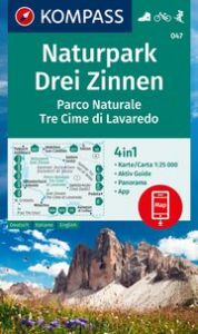 KOMPASS Wanderkarte 047 Naturpark Drei Zinnen, Parco Naturale Tre Cime di Lavaredo 1:25.000  9783991219743