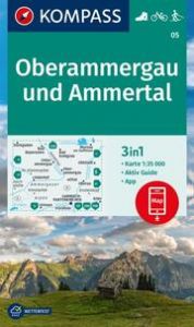 KOMPASS Wanderkarte 05 Oberammergau und Ammertal 1:35.000  9783991214519