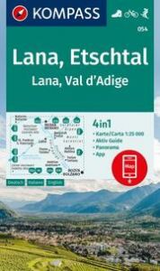 KOMPASS Wanderkarte 054 Lana, Etschtal/Lana, Val d'Adige 1:25.000  9783991219767