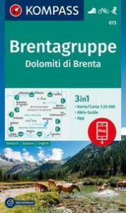 KOMPASS Wanderkarte 073 Brentagruppe/Dolomiti di Brenta 1:25.000  9783991218630