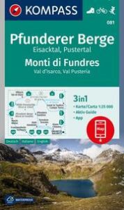 KOMPASS Wanderkarte 081 Pfunderer Berge/Monti di Fundres 1:25.000  9783991214731