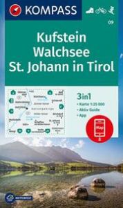 KOMPASS Wanderkarte 09 Kufstein, Walchsee, St. Johann in Tirol 1:25.000  9783991212652
