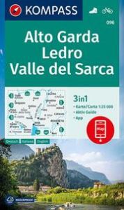 KOMPASS Wanderkarte 096 Alto Garda, Ledro, Valle del Sarca 1:25.000  9783991211310