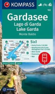 KOMPASS Wanderkarte 102 Gardasee, Lago di Garda, Lake Garda, Monte Baldo 1:50.000  9783991211334