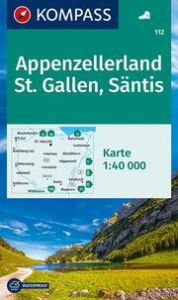 KOMPASS Wanderkarte 112 Appenzellerland, St. Gallen, Säntis 1:40.000  9783990449608