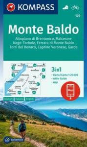 KOMPASS Wanderkarte 129 Monte Baldo, Malcesine, Nago-Torbole, Garda 1:25.000  9783991217602