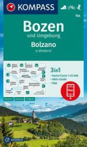 KOMPASS Wanderkarte 154 Bozen und Umgebung/Bolzano e dintorni 1:25.000  9783991217312