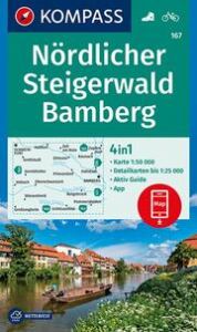 KOMPASS Wanderkarte 167 Nördlicher Steigerwald, Bamberg 1:50.000  9783990446027
