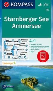 KOMPASS Wanderkarte 180 Starnberger See, Ammersee 1:50.000  9783991212201