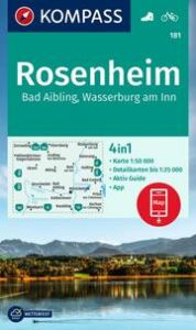 KOMPASS Wanderkarte 181 Rosenheim, Bad Aibling, Wasserburg am Inn 1:50.000  9783991214410