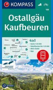 KOMPASS Wanderkarte 188 Ostallgäu, Kaufbeuren  9783990448915