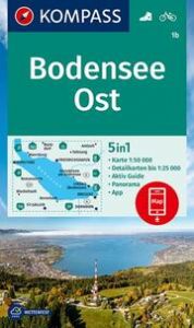 KOMPASS Wanderkarte 1b Bodensee Ost 1:50.000  9783990448847
