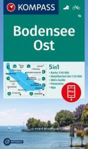 KOMPASS Wanderkarte 1b Bodensee Ost 1:50.000  9783991542315