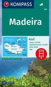 KOMPASS Wanderkarte 234 Madeira 1:50.000  9783991540755