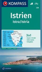 KOMPASS Wanderkarte 238 Istrien, Istra, Istria 1:75.000  9783990449547