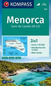 KOMPASS Wanderkarte 243 Menorca 1:50.000  9783990443828