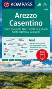 KOMPASS Wanderkarte 2459 Arezzo, Casentino, Parco Nazionale delle Foreste Casentinesi, Monte Falterona, Campigna 1:50.000  9783991540274