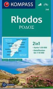 KOMPASS Wanderkarte 248 Rhodos 1:50.000  9783990447192