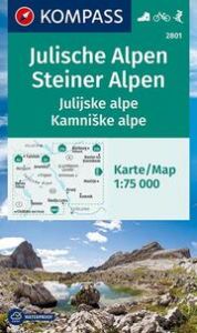KOMPASS Wanderkarte 2801 Julische Alpen/Julijske alpe, Steiner Alpen/Kamniske alpe 1:75.000  9783991212225