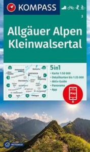 KOMPASS Wanderkarte 3 Allgäuer Alpen, Kleinwalsertal 1:50.000  9783991210283