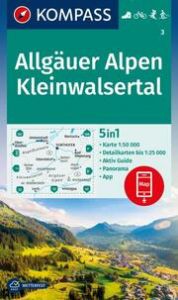 KOMPASS Wanderkarte 3 Allgäuer Alpen, Kleinwalsertal 1:50.000  9783991219521